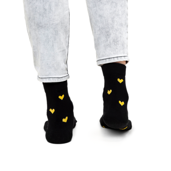 Medias Corazón Brillante